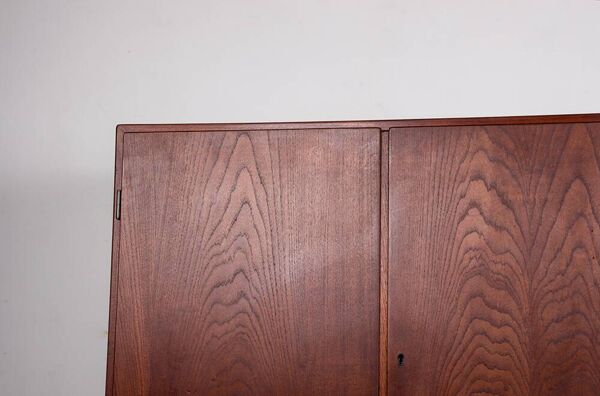 Buffet haut, Highboard Danois en Teck par Kurt Ostervig pour Randers Mobelfabrik 1960.