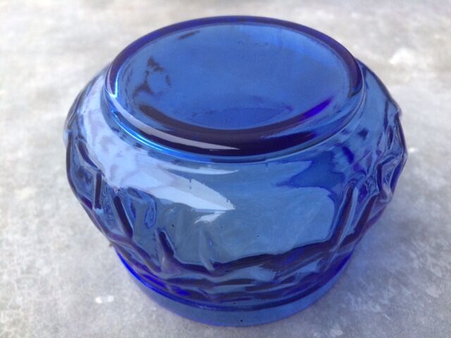 Lot of 2 glasses and 3 blue glass cups from Brazil
