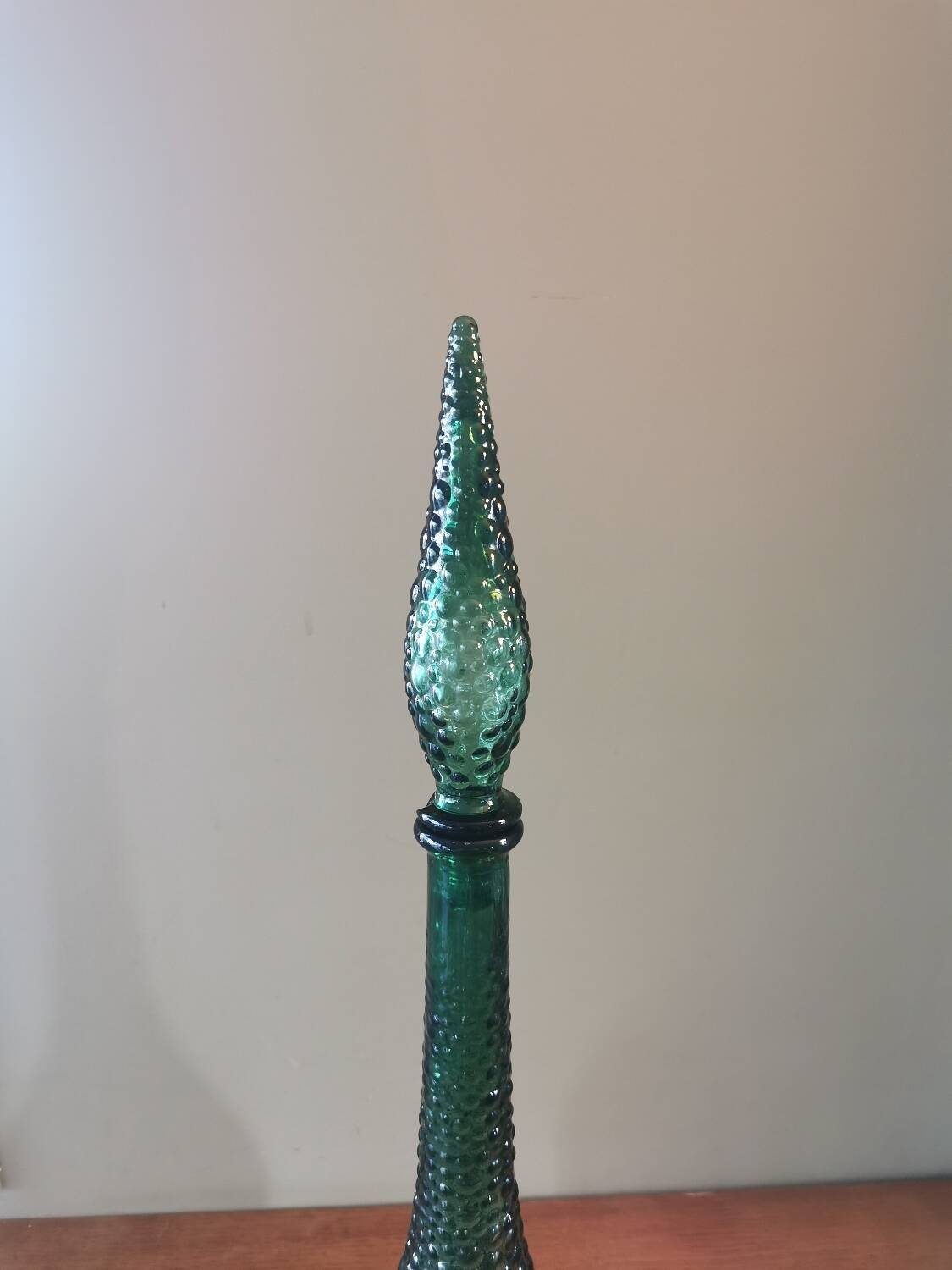 Large vintage bubble carafe