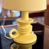 Yellow bedside lamp