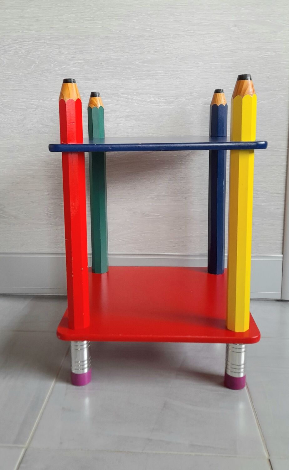Bedside table pencils Pierre Sala 80s