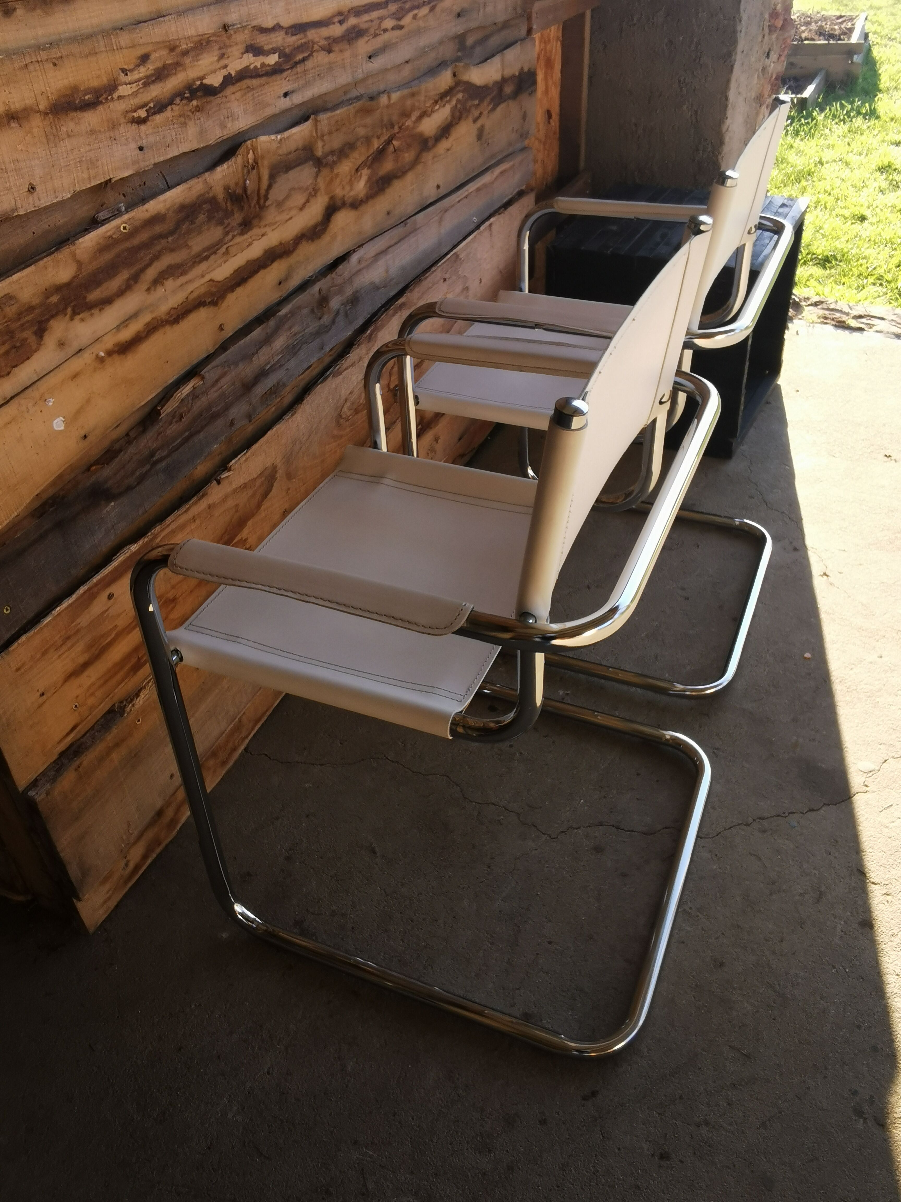 Leather armchairs