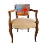 Chaise avec accotoirs style Louis XV