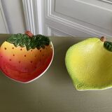Strawberry and lemon slushy cups