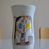 Ceramic vase after picasso " head leaning on the hands " 1962