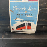 Set of two New York boxes dedicated to transatlantic transport