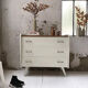 Commode vintage blanche