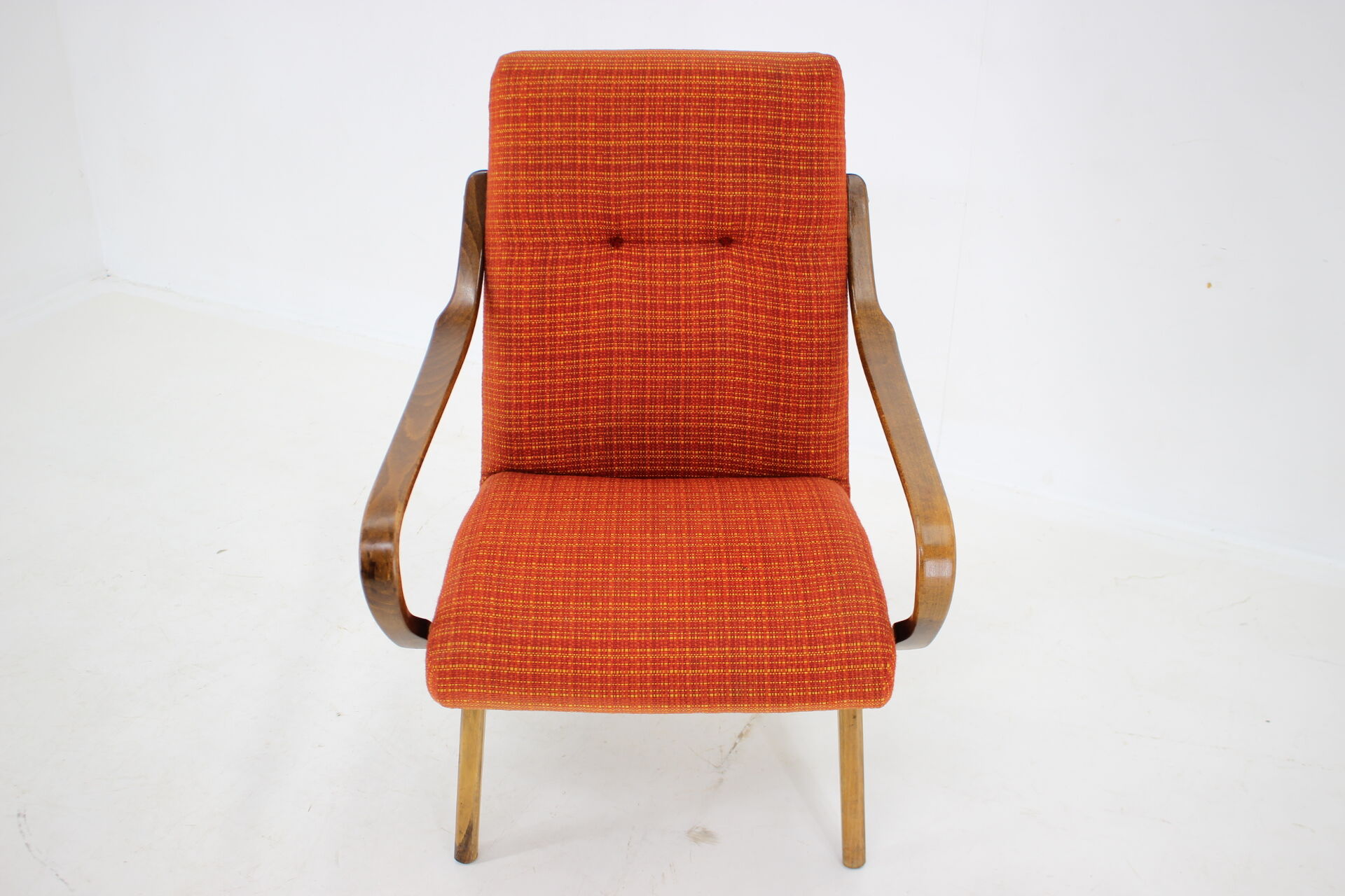 1960s Beech Armchair, Czechoslovakia