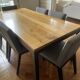 Table room & board parsons – noyer & metal structure – 183 × 91 cm