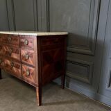 Louis XVI period chest of drawers in 18th century marquetry