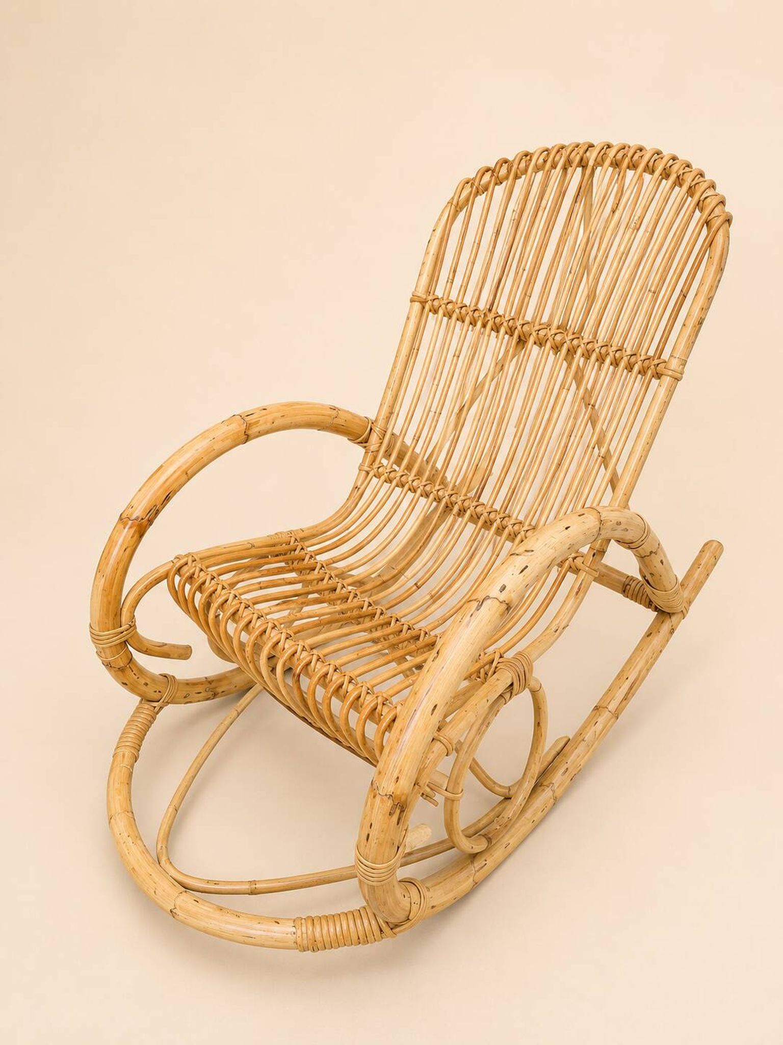 Fauteuil à bascule en Bambou
