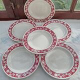 6 Amandinoise soup plates
