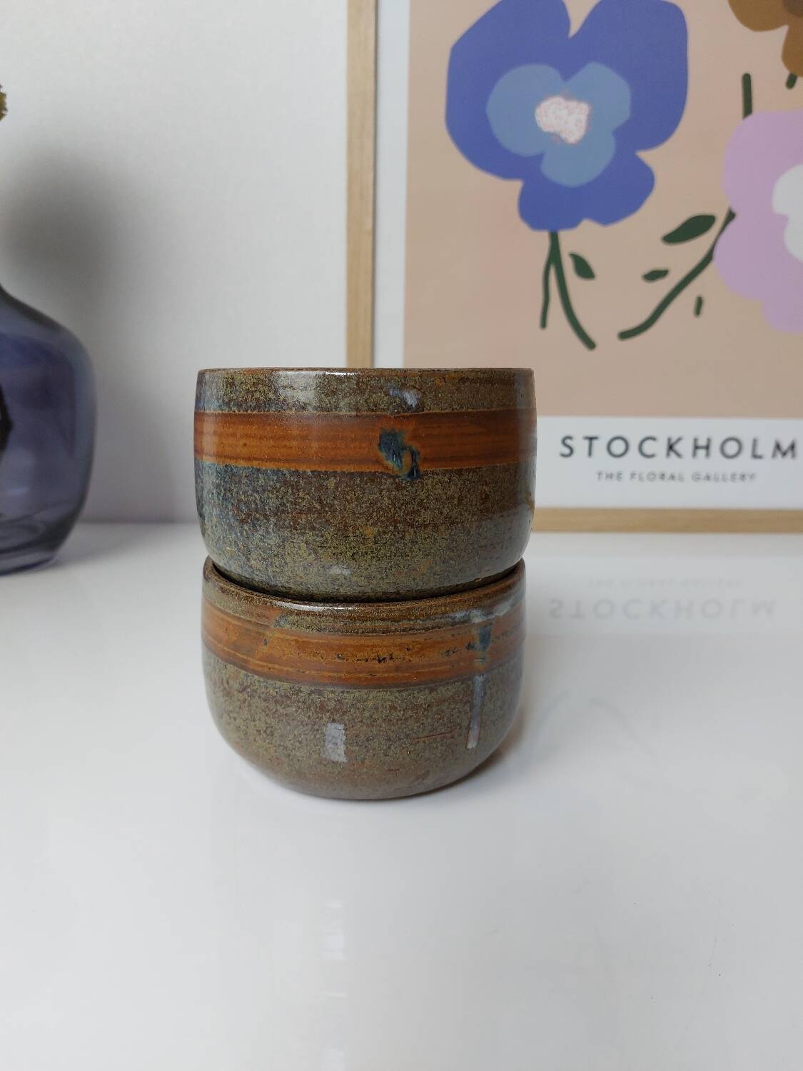 Glazed stoneware pots