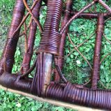 Wicker side table