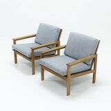 Lot of 2 capella chairs by Illum Wikkelso for N.Eilersen 1960s