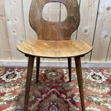 Set of 4 Baumann chairs model Eye in wood, 1950s design.