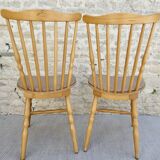Pair of Baumann bistro chairs, Menuet model