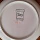 Set of 6 vintage orange floral dessert plates - Longchamp