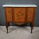 Commode sauteuse en marqueterie, style Transition Louis XV - Louis XVI – milieu XXe
