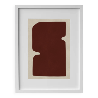 Framed abstract painting