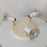 Triple spot ceiling light vintage 80s