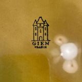 Service of 8 asparagus plates and its 2 sauce boats Gien 1960