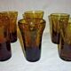Biot's 6-glass bubble aperitif set signed amber
