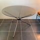 Round kitchen or dining room in smoked glass chrome structure an70