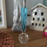 Soliflore vintage bleu