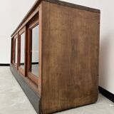 Enfilade de métier XXL chêne portes vitrées