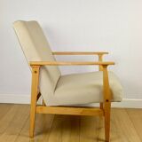 Classic armchair Vintage 70s beige - Jade series