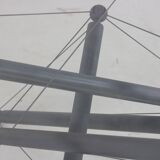 Seventies design steel wired coffee table for Cassina