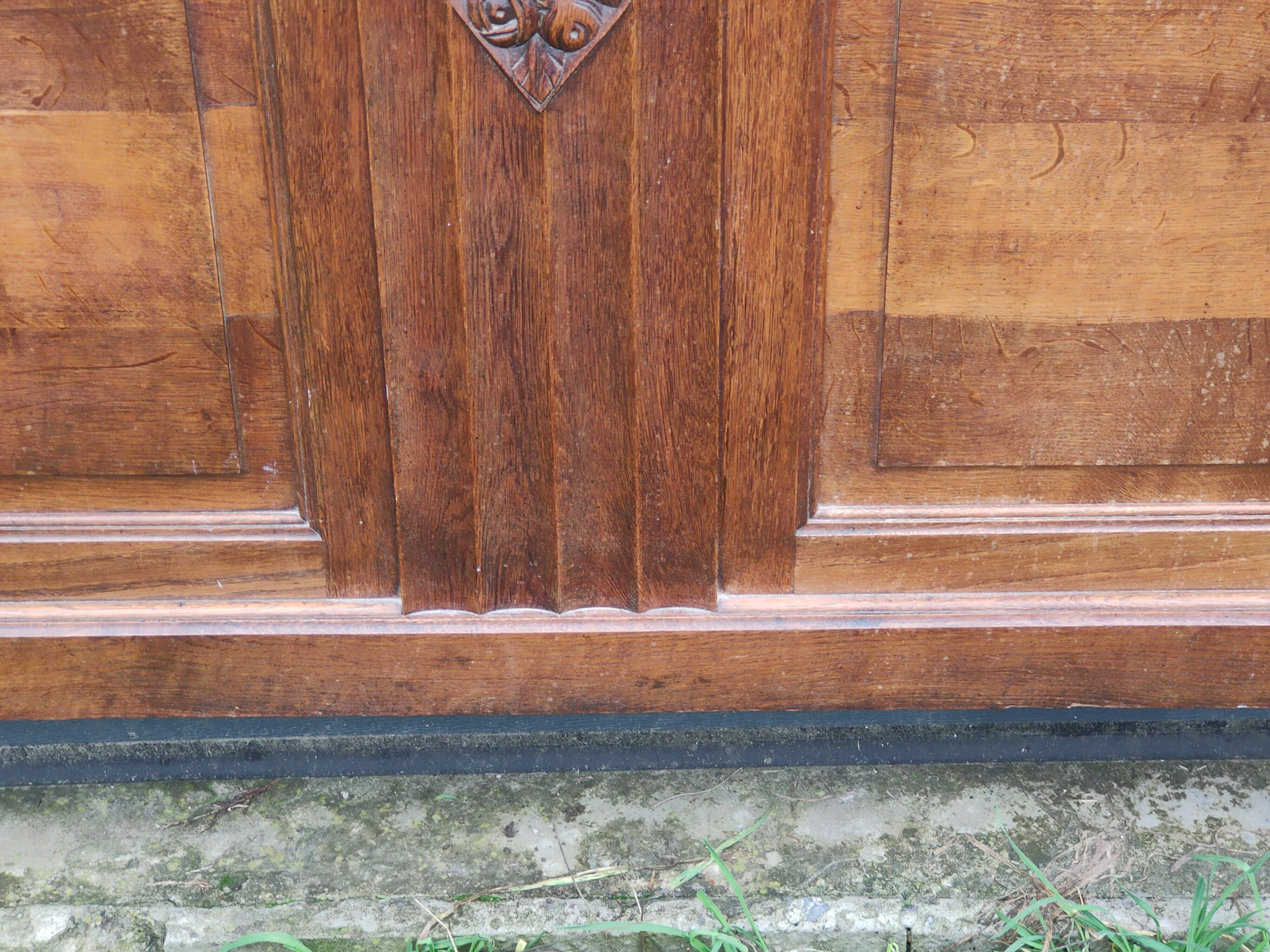 antique headboard from the 1930s