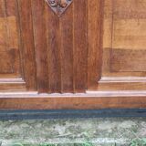 antique headboard from the 1930s