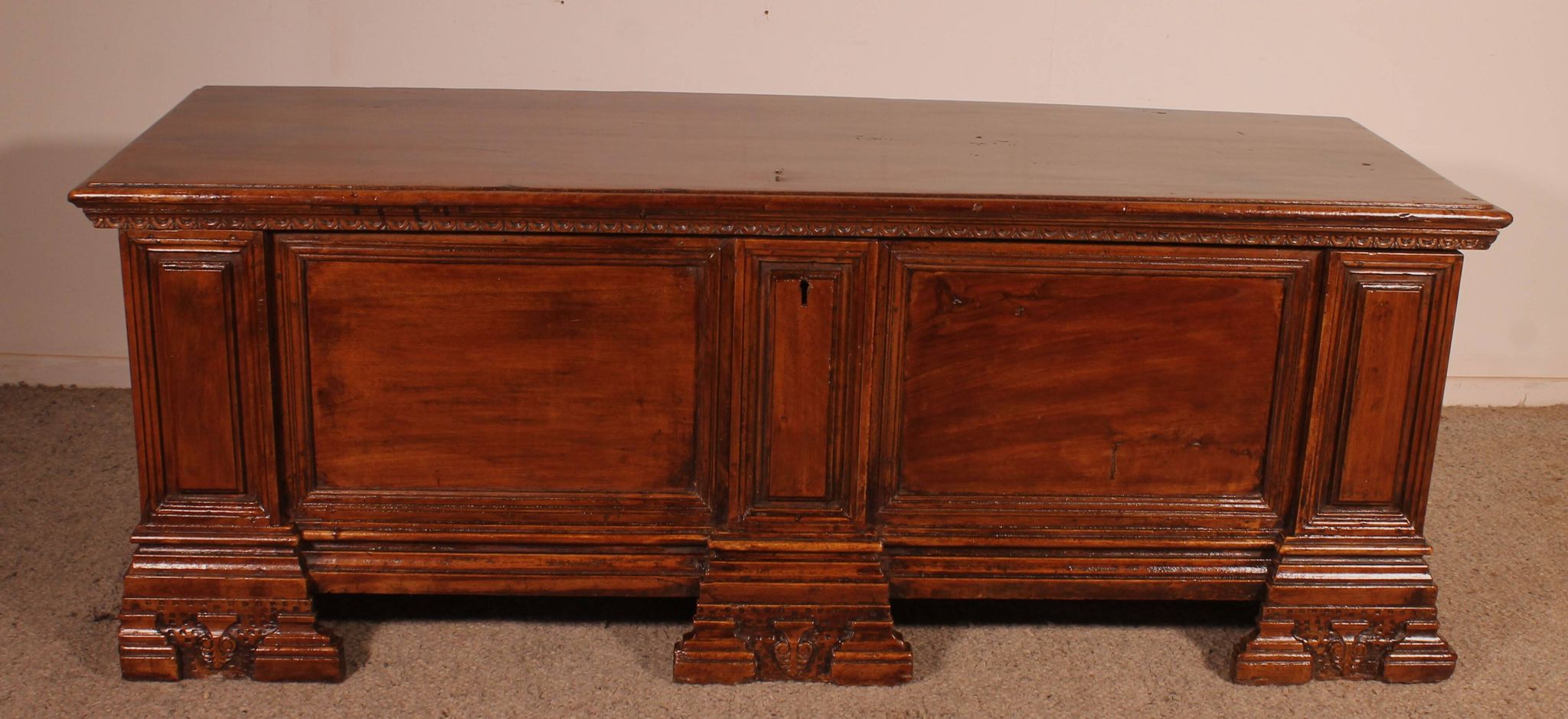 Italian Renaissance Walnut Chest - 16th Century