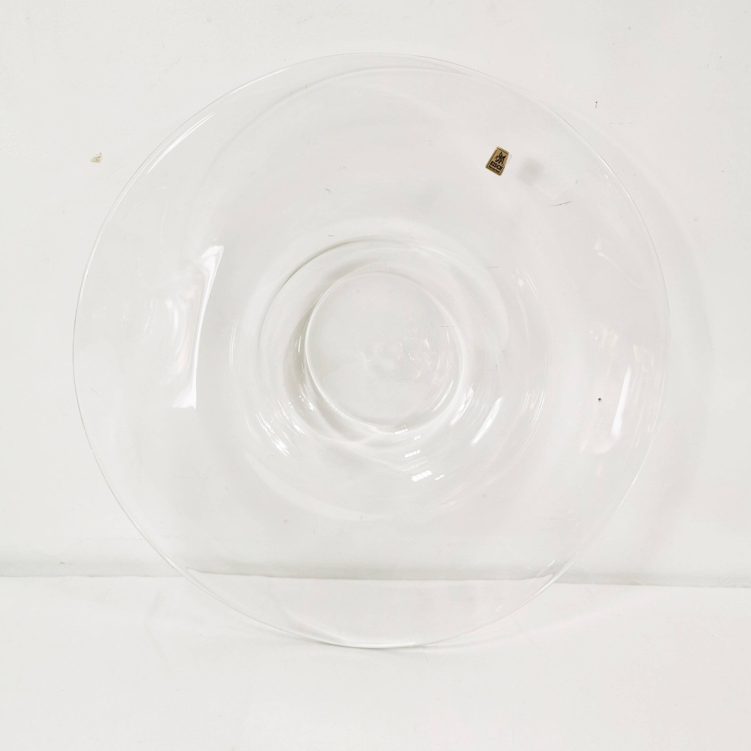 Large glass fruit platter Erwin Eisch, Germany 1960s