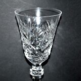 Series of 6 wine glasses in diamond cut crystal Lemberg or Saint-Louis 18cm