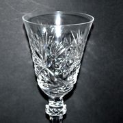 Series of 6 wine glasses in diamond cut crystal Lemberg or Saint-Louis 18cm