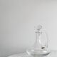 Mouth-blown glass carafe, old glassware.