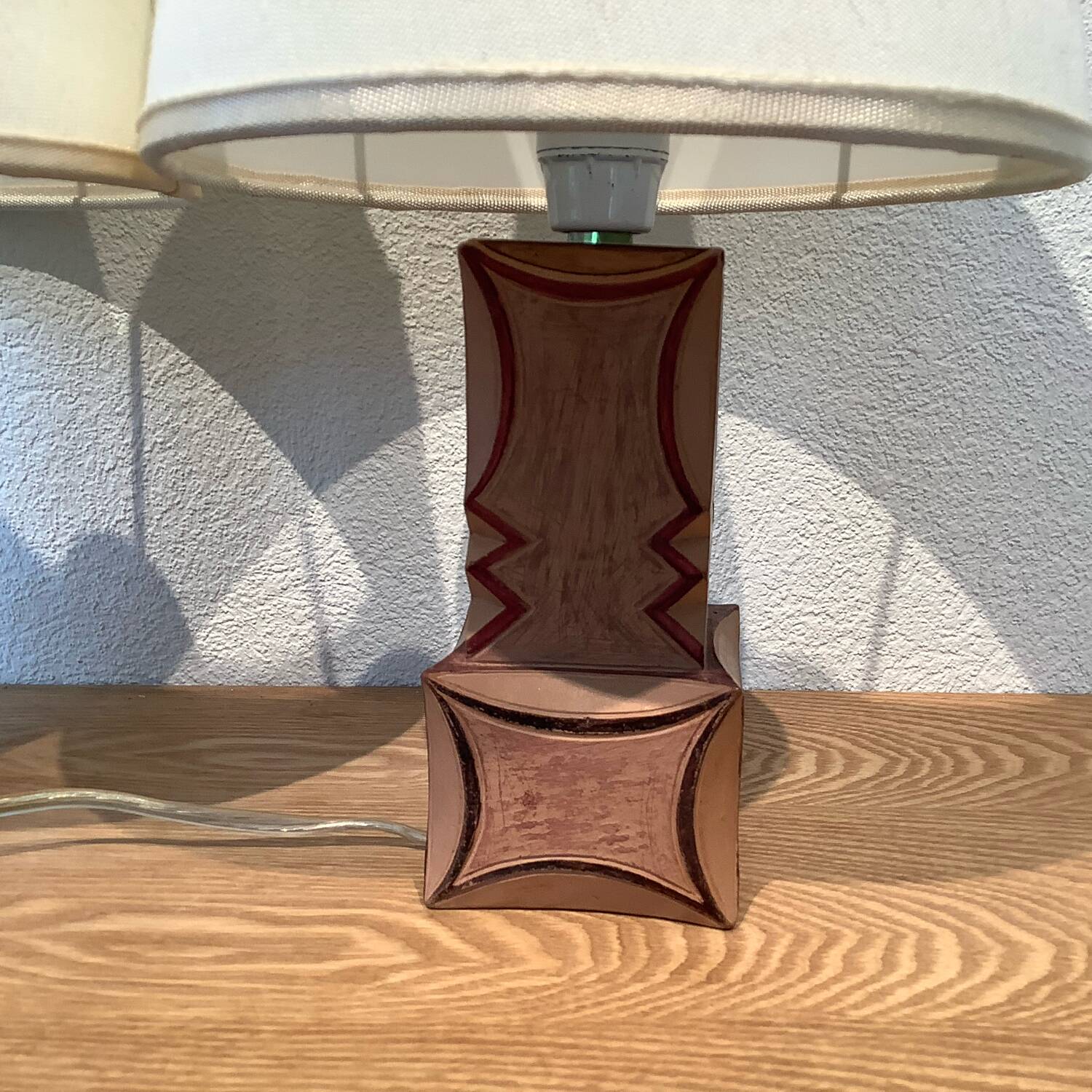 2 Handmade Ceramic Bedside Lamps Italy Unique Piece Studio D