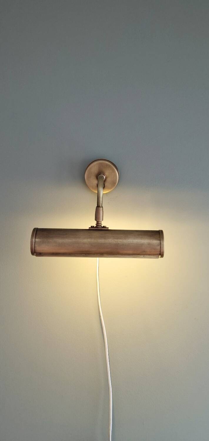 Vintage 80s brass picture light Ikea