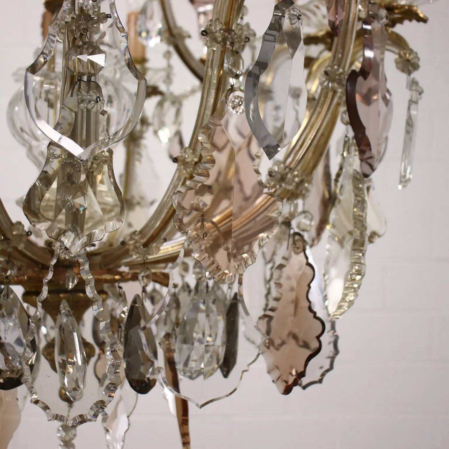 Glass chandelier Italy 20th Century