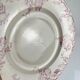 Round plate KG Lunéville "Fontainebleau", pink, late 19th century, ironstone
