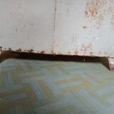 antique metal cabinet two doors