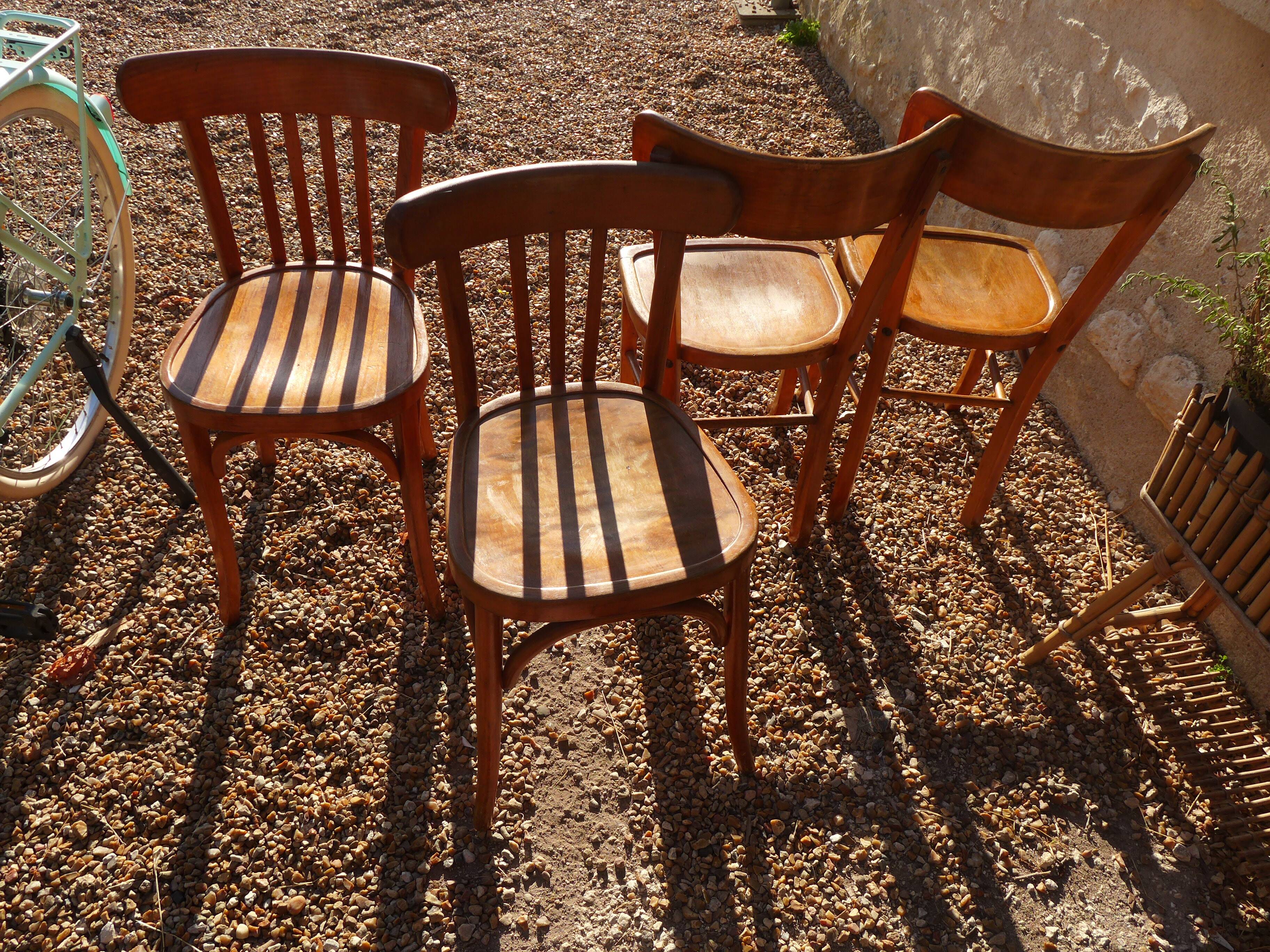 Set de 4 chaises Luterma dépareillées