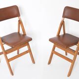 Set of 6 vintage folding chairs