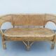 Banquette rotin cannage