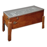 Industrial coffee table & old pinball machine 1900