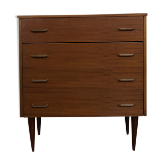 Vintage chest of drawers 1950 feet spindles Scandinavian look