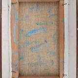 Bernard BUFFET: The bouquet of flowers, lithograph on framed canvas.